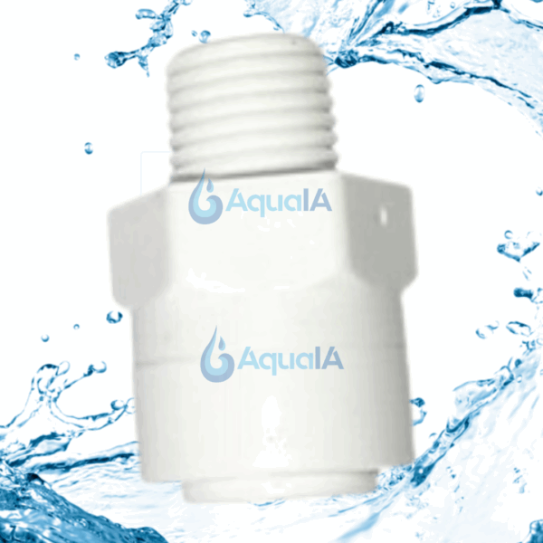 Conector Recto 1/4" MNPT - 3/8" TB